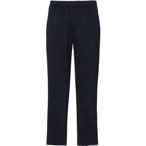 Navy Monogram Pants , male, Sizes: M, S, L, XL - Balmain - Modalova