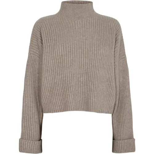 Turtle Neck Box Crop Turtleneck , female, Sizes: S - Co'Couture - Modalova