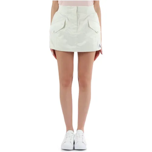 Nylon satin miniskirt with elastic waist , female, Sizes: S, XS, M - Calvin Klein Jeans - Modalova