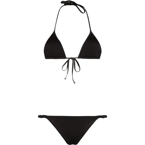 Schwarze Meer Kleidung Scrunchie Bikini Set - Reina Olga - Modalova