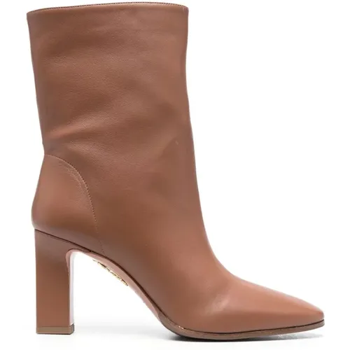 Elegant Ankle Bootie 85 , female, Sizes: 7 UK, 8 UK, 6 UK, 3 1/2 UK, 6 1/2 UK, 3 UK, 4 UK, 5 1/2 UK, 5 UK, 4 1/2 UK - Aquazzura - Modalova