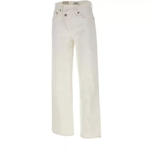 Icon Denim Weiße Jeans , Damen, Größe: W25 - Agolde - Modalova