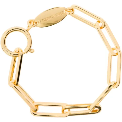 Elegant Gold Plated Bracelets , female, Sizes: ONE SIZE - Federica Tosi - Modalova