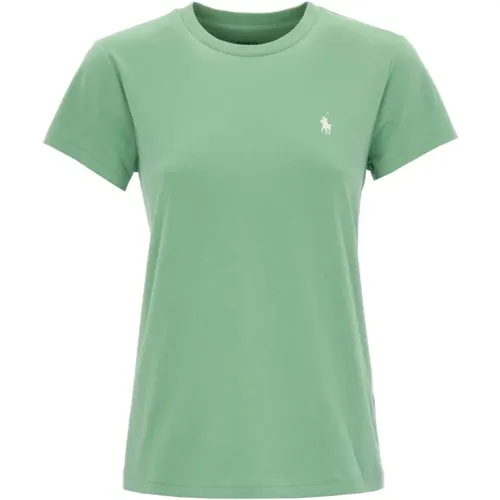 Soft Cotton Crewneck Short Sleeve T-Shirt , female, Sizes: M - Ralph Lauren - Modalova