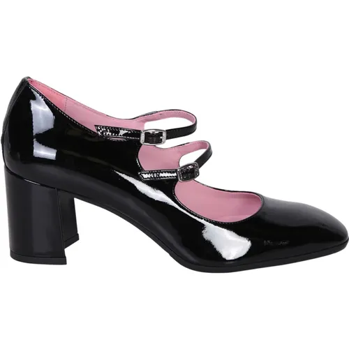 Schwarze Lackleder Pumps , Damen, Größe: 39 EU - Carel - Modalova