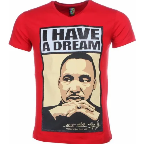 Martin Luther King I Have A Dream - T-Shirt Herren - 2302R - Local Fanatic - Modalova