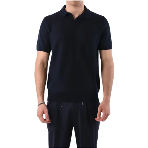 Herren V-Ausschnitt Baumwoll-Poloshirt , Herren, Größe: XL - Hugo Boss - Modalova