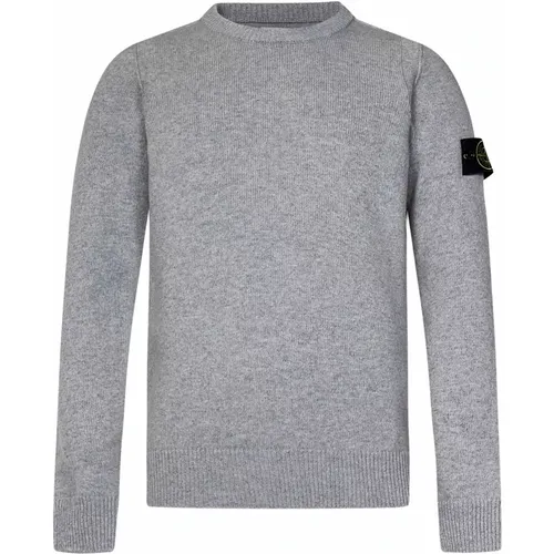 Grey Sweater Aw24 Stylish Comfortable , male, Sizes: S - Stone Island - Modalova