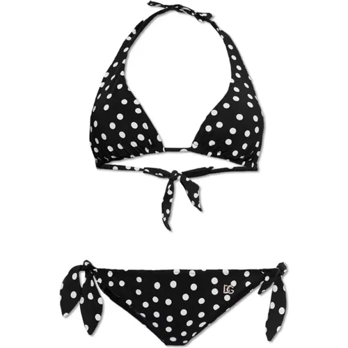 Gemusterte Bikini , Damen, Größe: 2XS - Dolce & Gabbana - Modalova