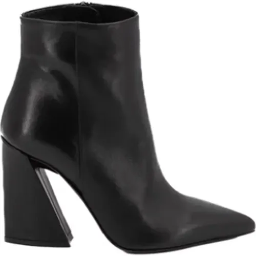 Leder Stiefelette - Nero , Damen, Größe: 36 EU - Albano - Modalova