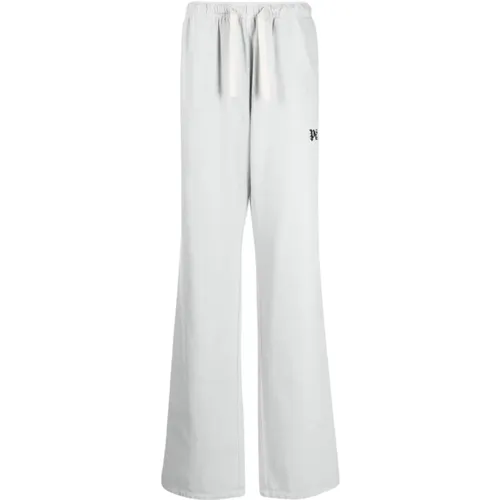 Trousers Grey , male, Sizes: M, S - Palm Angels - Modalova