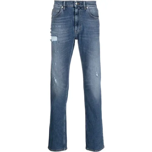 Blaue Slim Gerades Jeans , Herren, Größe: W30 - Just Cavalli - Modalova