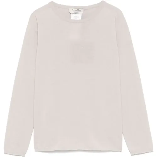 White Cashmere Sweater Elegant Stylish , female, Sizes: L - Max Mara - Modalova