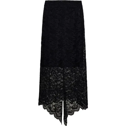 Asymmetrical Lace Skirt , female, Sizes: M, S - Paco Rabanne - Modalova