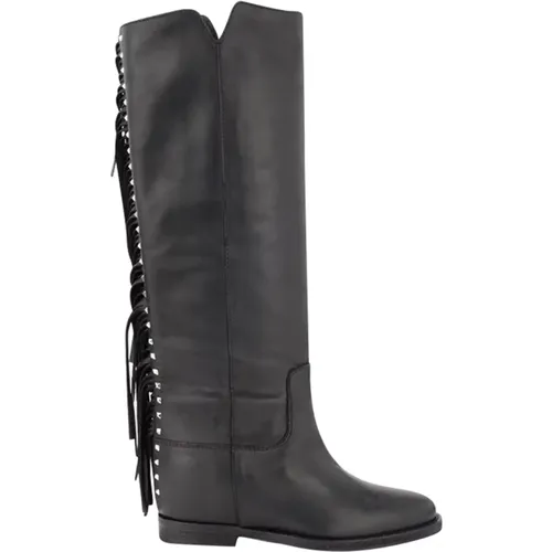 High Boots , female, Sizes: 3 1/2 UK - Via Roma 15 - Modalova