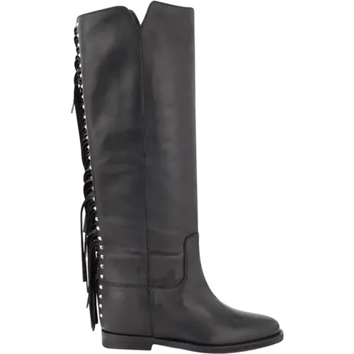 High Boots , female, Sizes: 6 UK, 7 UK - Via Roma 15 - Modalova