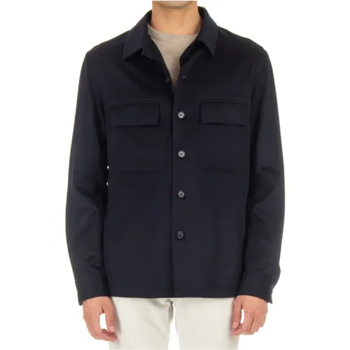 Cashmere Overshirt with Pockets , male, Sizes: XS, S, XL, 2XL, M, L - Ermenegildo Zegna - Modalova