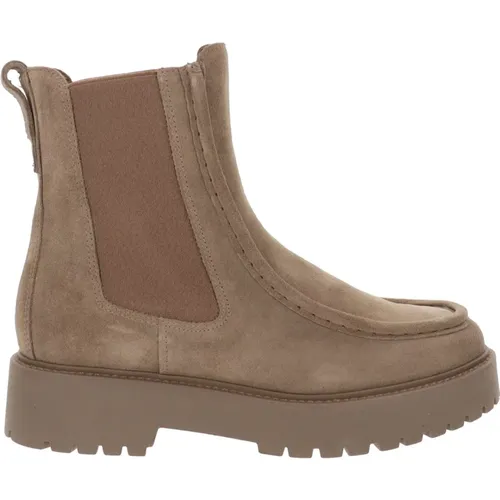 Leather Ankle Boots Without Closure , female, Sizes: 3 UK - Nerogiardini - Modalova
