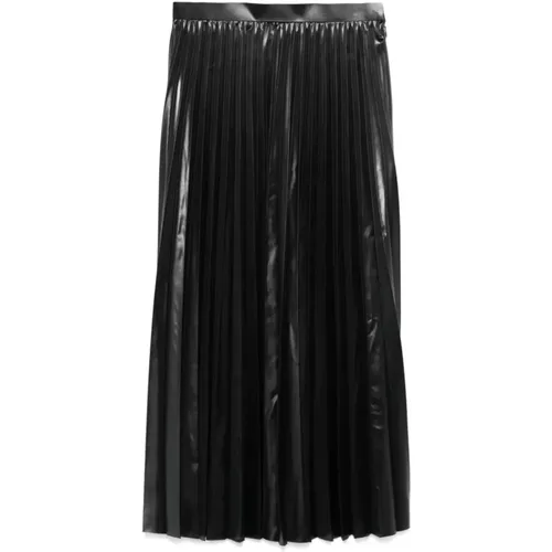 Pleated Skirt with Shiny Finish , female, Sizes: S, L, M - Junya Watanabe - Modalova