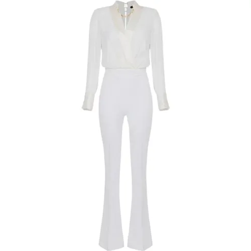 Viscose Combined Jumpsuit , female, Sizes: M - Elisabetta Franchi - Modalova