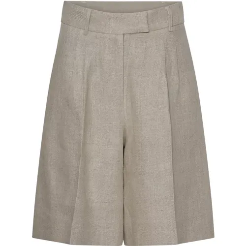 Leinen Bermuda Shorts Set , Damen, Größe: M - Remain Birger Christensen - Modalova