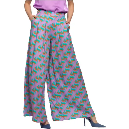 Riith Wide Trouser with Pleats , female, Sizes: 2XL, M - Kocca - Modalova