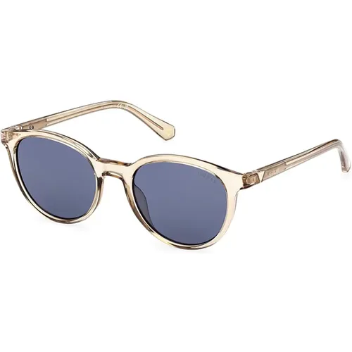 Stilvolle Blaue Gläser Sonnenbrille , unisex, Größe: 51 MM - Guess - Modalova