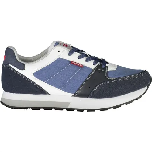 Blaue sportliche Schnürschuhe mit Kontrastdetails , Herren, Größe: 41 EU - Carrera - Modalova