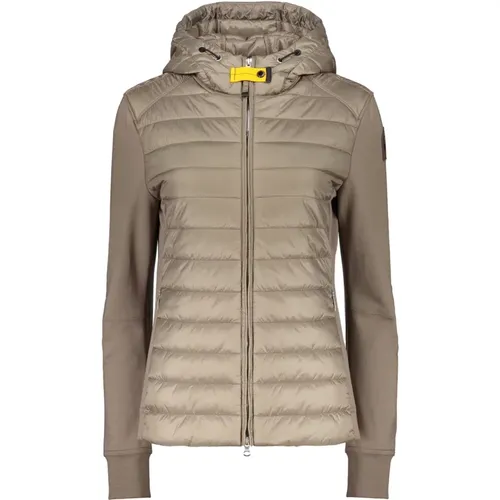 Gepolsterte Jacke mit Kapuze und Taschen , Damen, Größe: M - Parajumpers - Modalova