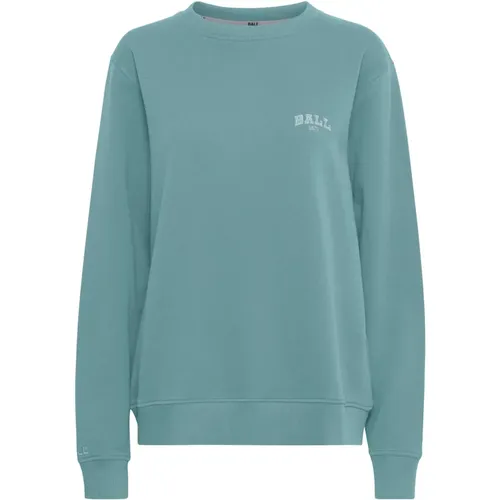 Soft Sweatshirt with Embroidered Detail , female, Sizes: 2XL, XS, M - Ball - Modalova