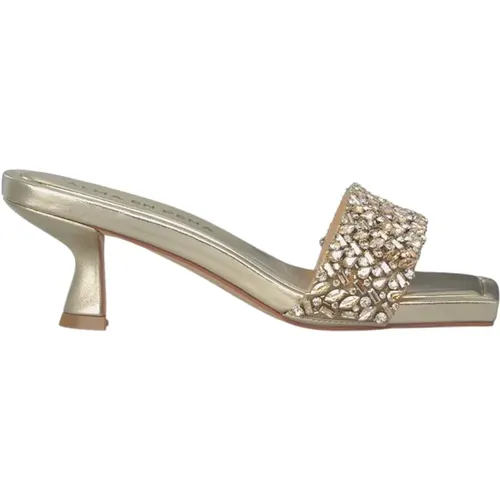 Rhinestone Strap Heel Sandal - Alma en Pena - Modalova