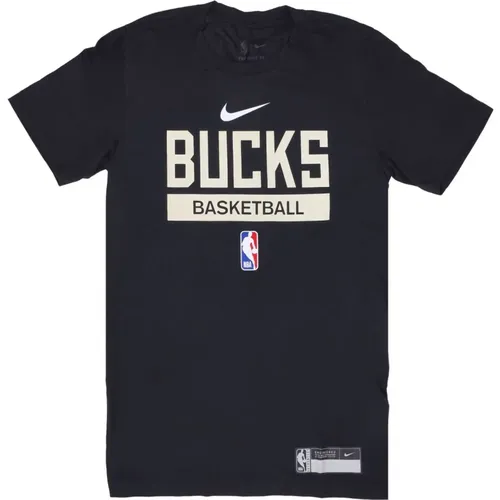 Milwaukee Bucks Basketball Übung Tee , Herren, Größe: M - Nike - Modalova