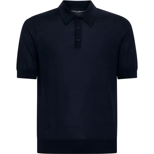 Blaue T-Shirts und Polos - Dolce & Gabbana - Modalova