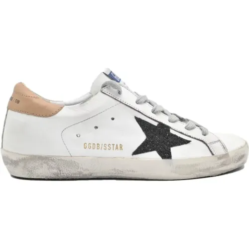 Black Star Superstar Sneakers , female, Sizes: 6 UK - Golden Goose - Modalova