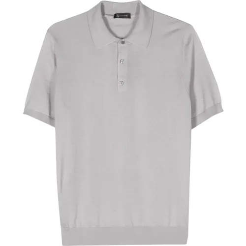 Luxury Cashmere Silk Polo Shirt , male, Sizes: L, 2XL, XL, 3XL - Colombo - Modalova