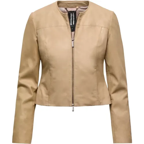 Galy Leather Jacket - Trendy and Casual Style , female, Sizes: XS, 2XL, M, XL, S, L - BomBoogie - Modalova