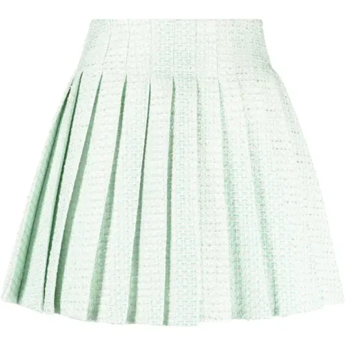 Mint Mini Skirt , female, Sizes: 2XS, XS - Self Portrait - Modalova