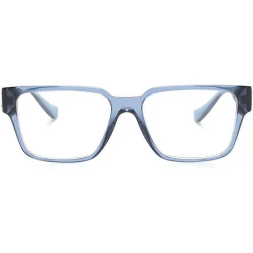 Blaue Optische Brille, Stilvoll und Vielseitig - Versace - Modalova