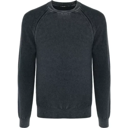 Navy Cashmere Knit Sweater , male, Sizes: L, M - Jacob Cohën - Modalova