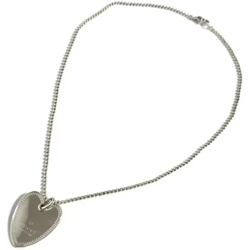 Pre-owned Silver necklaces , female, Sizes: ONE SIZE - Gucci Vintage - Modalova