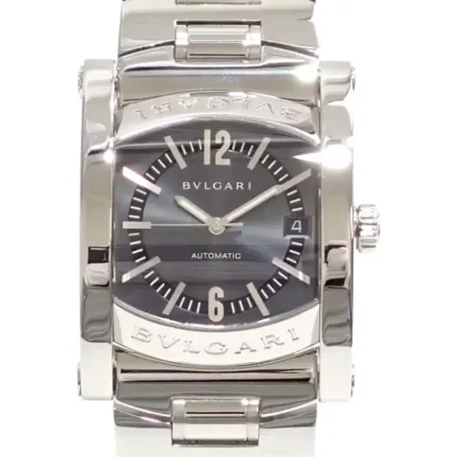 Pre-owned Stainless Steel watches , male, Sizes: ONE SIZE - Bvlgari Vintage - Modalova