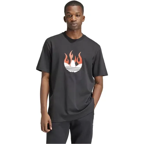 Herren Logo T-Shirt , Herren, Größe: L - adidas Originals - Modalova