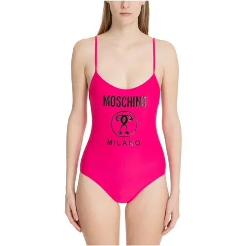 Double Question Mark Swim Swimsuit , female, Sizes: M, L - Moschino - Modalova