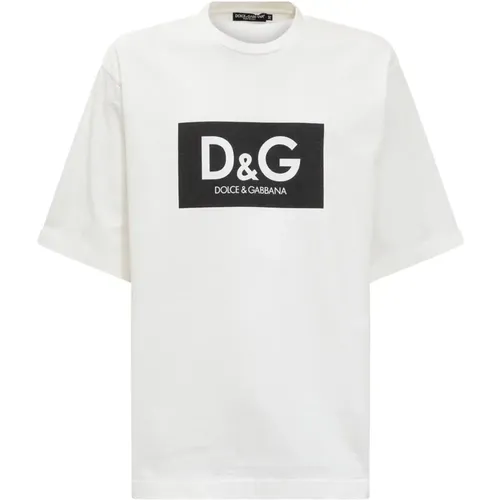Herren Baumwoll Logo T-Shirt - Dolce & Gabbana - Modalova