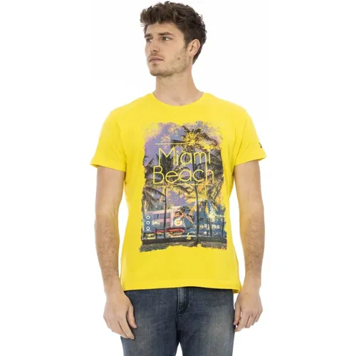 Kurzarm Rundhals T-Shirt,Casual Rundhals Kurzarm T-shirt - Trussardi - Modalova