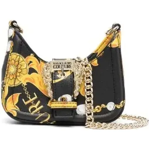 Black Gold Mini Shoulder Bag , female, Sizes: ONE SIZE - Versace Jeans Couture - Modalova