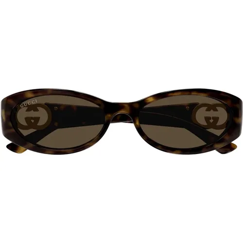 Vintage Almond Shape Sunglasses Gg1660S , unisex, Sizes: 54 MM - Gucci - Modalova
