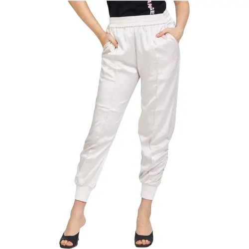 Trousers with Elastic Waist and Side Pockets , female, Sizes: XL - Emporio Armani EA7 - Modalova