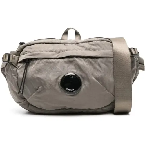 Nylon Crossbody Bag Khaki Water-Resistant , unisex, Sizes: ONE SIZE - C.P. Company - Modalova