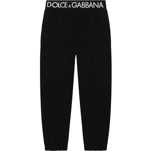 Stilvolle Schwarze Baumwollhose - Dolce & Gabbana - Modalova
